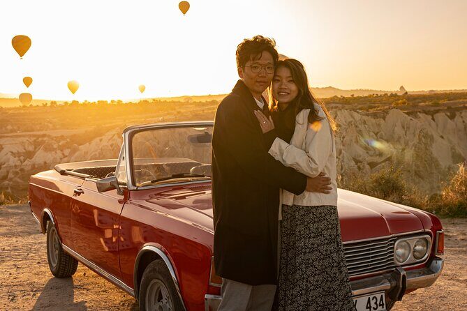 Cappadocia Classic Car Sunset or sunrise - Why a Classic Car and Balloons Make Such a Perfect Sunrise or Sunset Combo