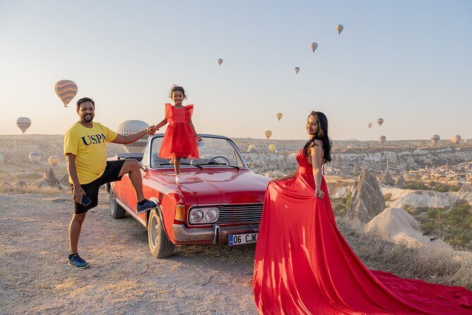 Cappadocia Classic Car Sunset or sunrise - Stop 3 at Cavuşin Village: Panoramic Views During Balloon Flight