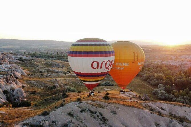 Cappadocia Hot Air Balloon 1 of 4 Valleys - Landing and the non-alcoholic champagne moment