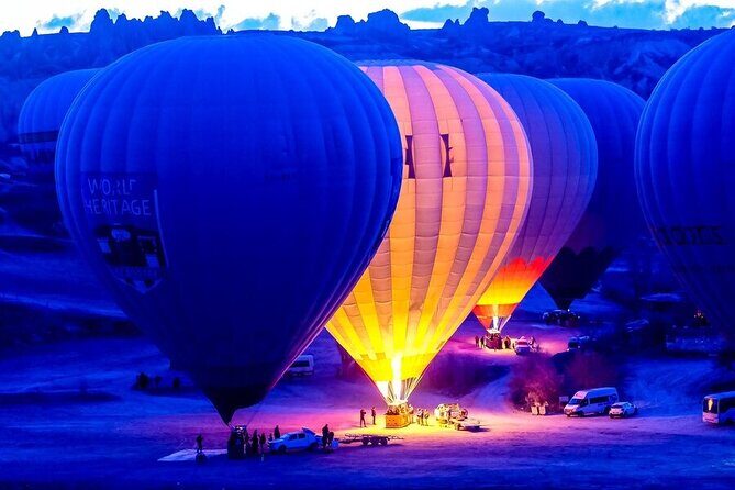 Cappadocia Hot Air Balloon Flight Over The Fairy Chimneys - Goreme National Park from above: closest chimneys first, then the panorama