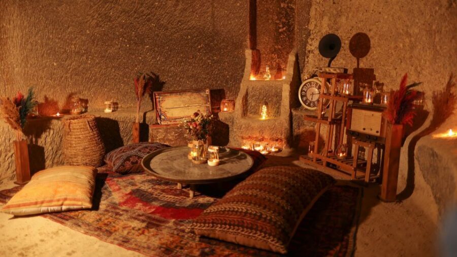 Cappadocia: Love Valley Proposal Service with Transfers - The Love Valley setup: decorations, background, and treats