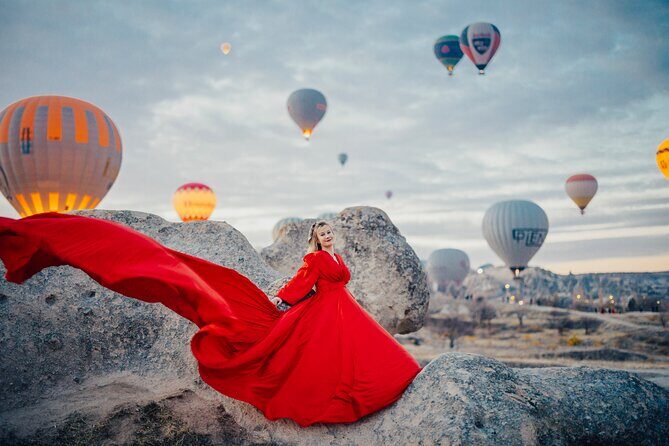 Cappadocia Photoshoot with Flying Dress & Instagram Reels - Balloon Light First: The Big Idea Behind This Flying Dress Shoot