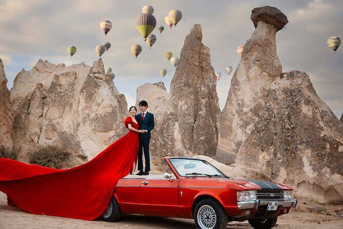 Cappadocia Photoshoot with Flying Dress & Instagram Reels - Love Valley Sunrise/Sunset Stop for Reels and Main-Character Poses