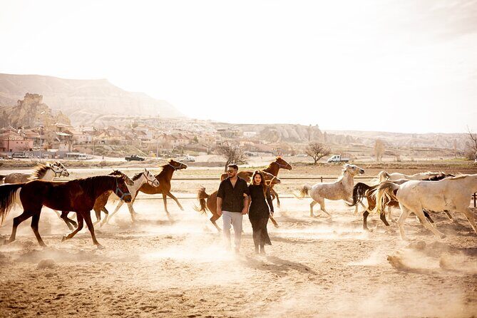 Cappadocia Photoshoot with Flying Dress & Instagram Reels - Göreme Cave-Style Finish and Background Variety