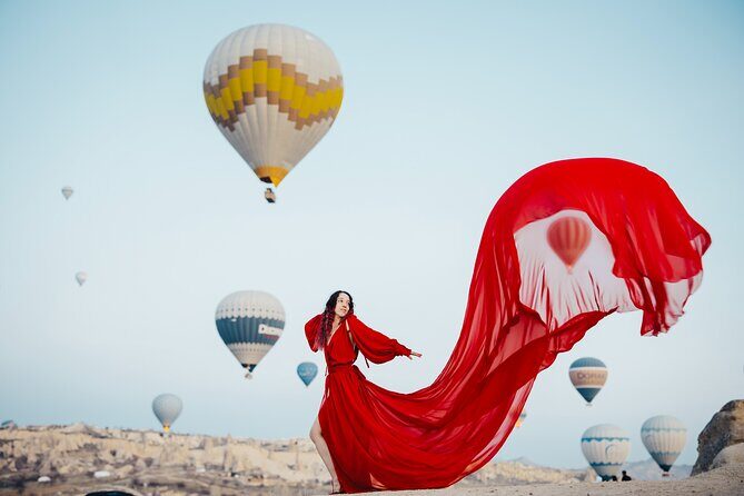 Cappadocia Photoshoot with Flying Dress & Instagram Reels - Weather Shifts and What Happens If Balloons Don’t Fly