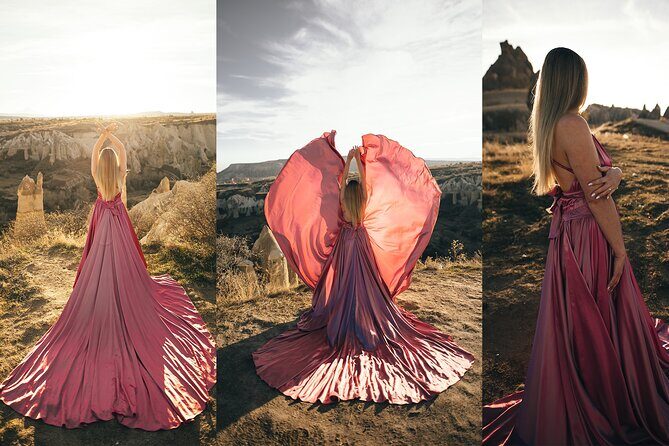 Cappadocia Photoshooting with Flying Dress - Posing Help and the English-Speaking Team