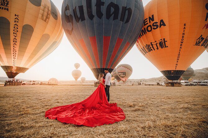 Cappadocia Private Flying Dress & Hot Air Balloon Photoshoot - Photos only vs photos plus Instagram reel