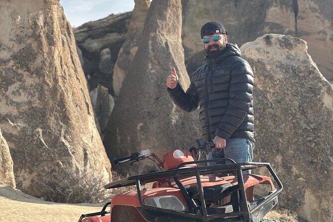 Cappadocia Quad Bike ATV Tour - Stop 2: Rose Valley colors, plus how to use your 15 minutes