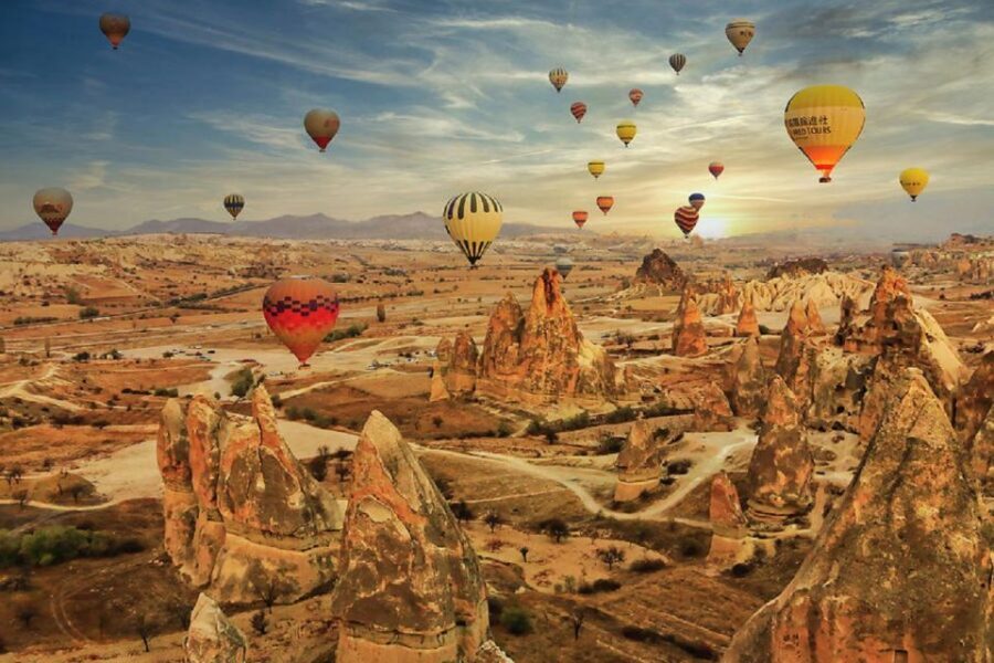 Cappadocia: Red Tour and Sunrise Balloon Tour - Esentepe viewpoint: the classic Göreme panorama from above