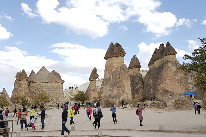 Cappadocia Red Tour Lunch + Guide + Museum Tickets /Small Group - Stop 3: Pasabağ (Monks Valley) and the three-headed fairy chimneys