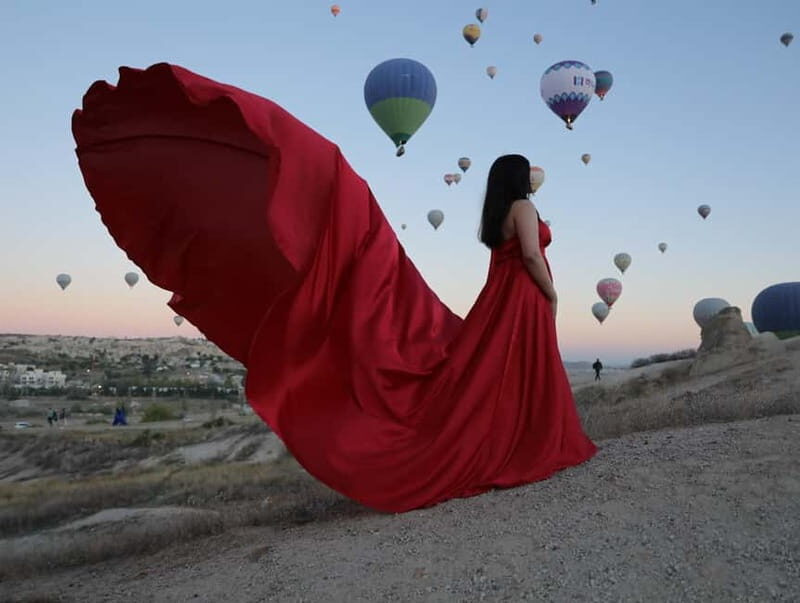 Cappadocia Sunrise or Sunset Photoshoot - Optional upgrades: flying dress, classic car, and hair/makeup