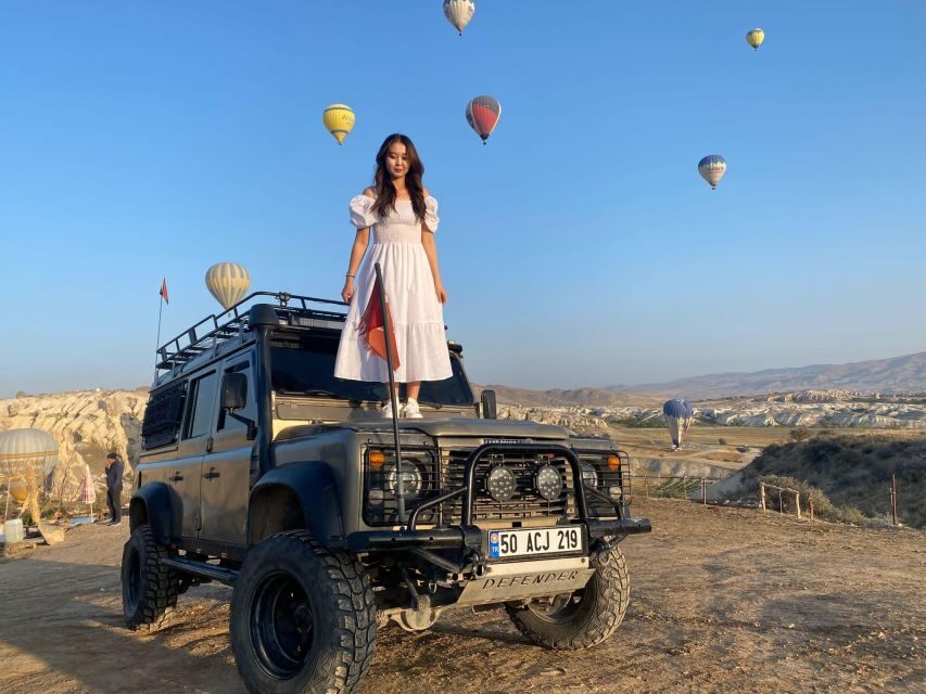 From Göreme: Cappadocia Jeep Safari Tour - Rose & Red Valley at sunset: the signature moment
