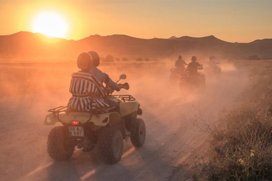 From Ürgüp/Göreme: Cappadocia Sunrise or Sunset Quad Tour - Red Valley First: Mushroom-Like Rocks and Early Panoramic Views