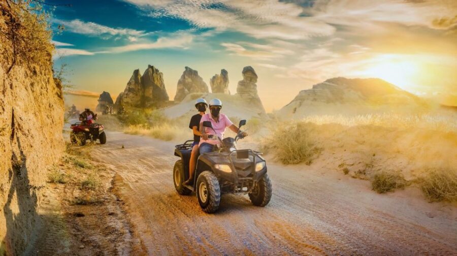 From Ürgüp/Göreme: Cappadocia Sunrise or Sunset Quad Tour - Sword Valley Fairy Chimneys: Getting Close to the Icons