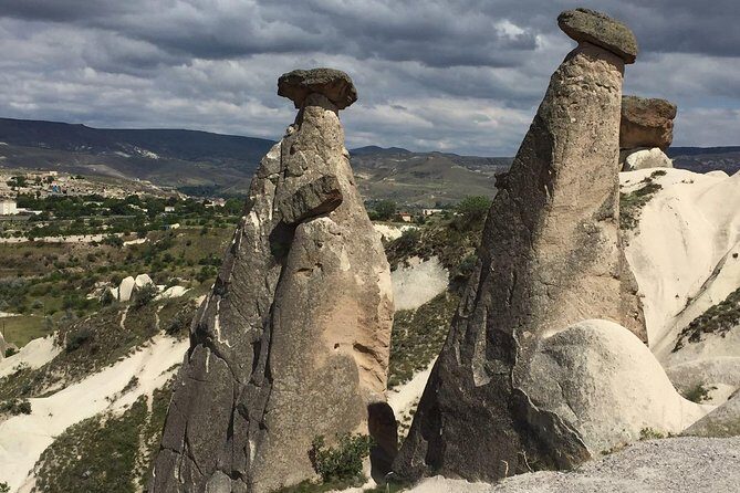 Full-Day Sacred and Surreal Cappadocia Tour from Goreme - Love Valley viewpoint: Argeus Mountain framing and chimney columns