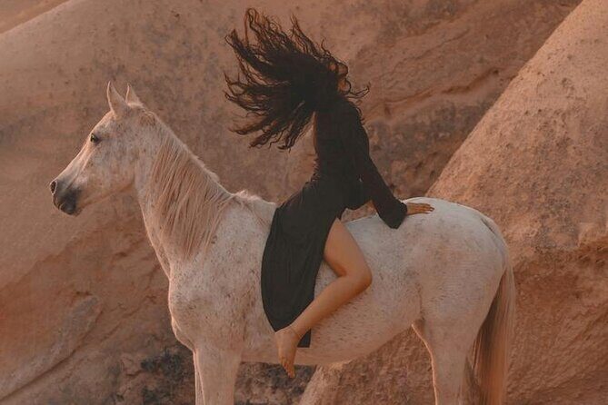 Horse Riding in Cappadocia - Red Valley at the Right Light: Color, Cave Churches, and Erciyes Views