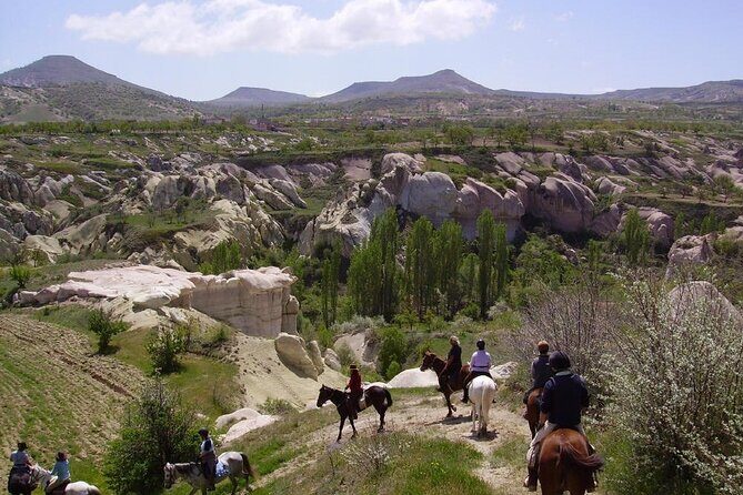 Horse Riding in the Valleys of Cappadocia - Çavuşin village: old Greek architecture in a short window