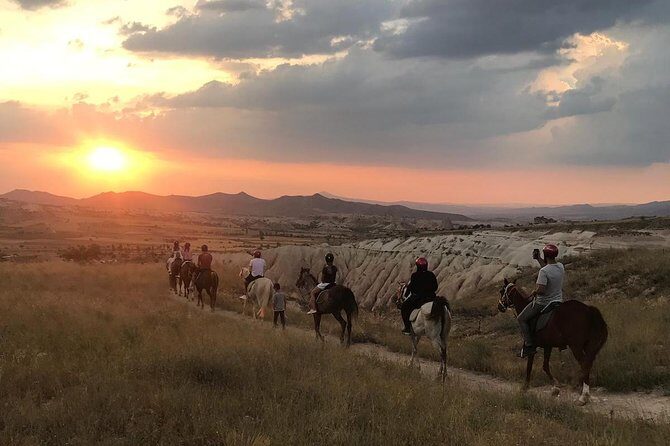 Sunset Horsebackriding-Tour through the Valleys of Cappadocia - Red Valley climb and the Cross Church Cafe break