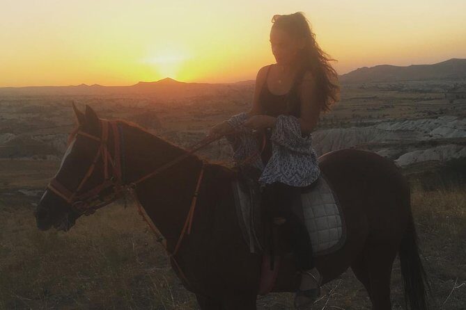 Sunset Horsebackriding-Tour through the Valleys of Cappadocia - Cavusin ranch start: how the ride begins in a working horse setting