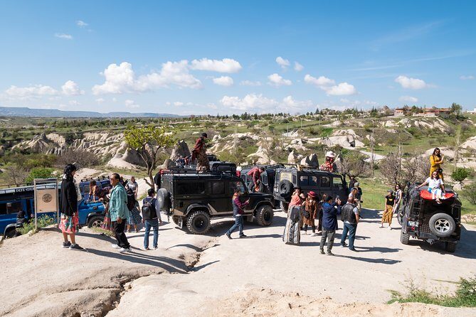 Sunset Jeep Safari in Cappadocia - Rose Valley panorama at golden hour: where the scenery shows off